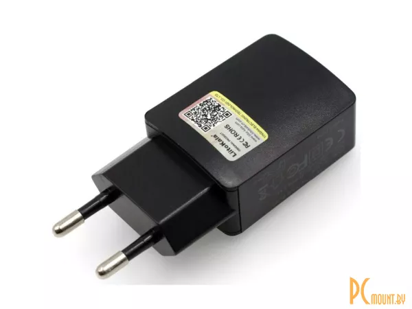 Универсальное сетевое зарядное устройство USB, LiitoKala HNT-S520, Black